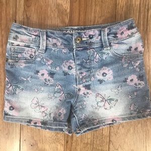 Jean Shorts with Floral print